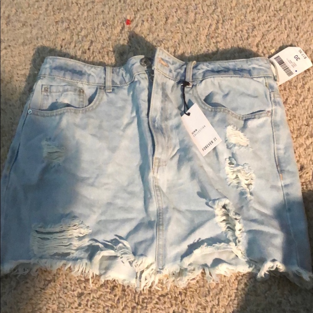 High waisted Jean skirt